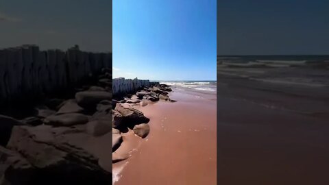 Down by the ocean next to an old dock