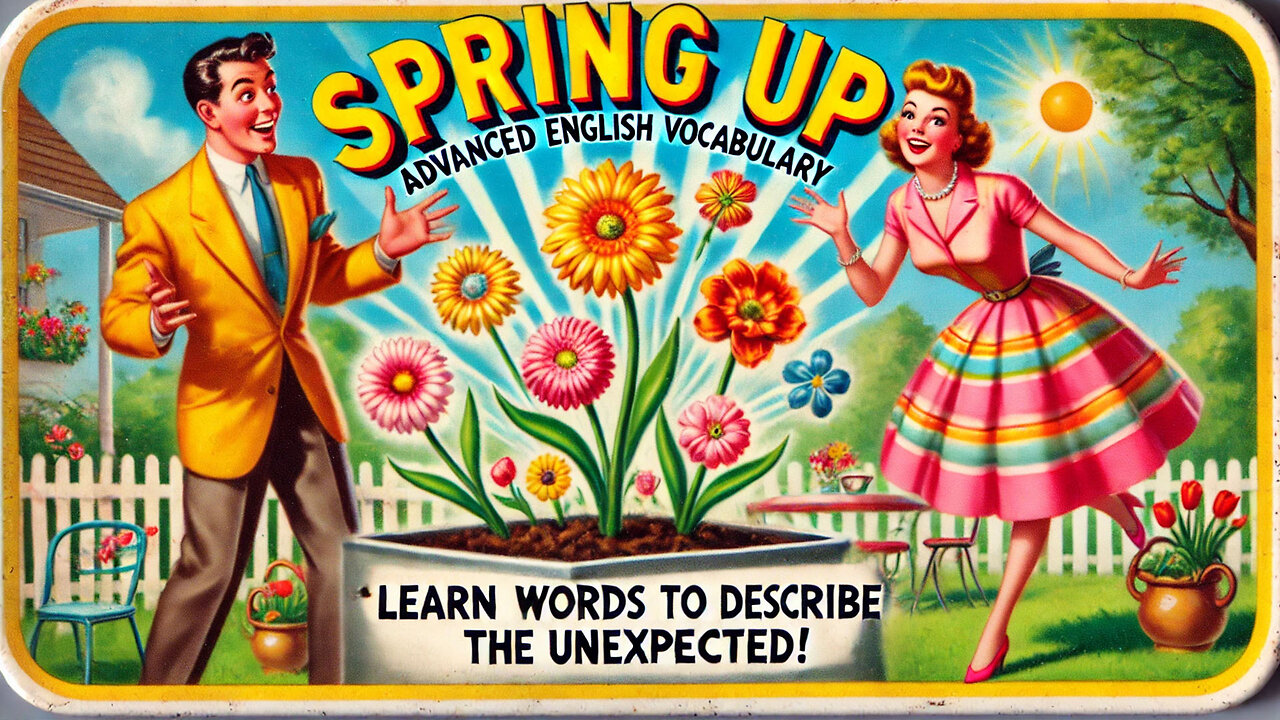 Vocabulary and Pronunciation "SPRING UP" Advanced English