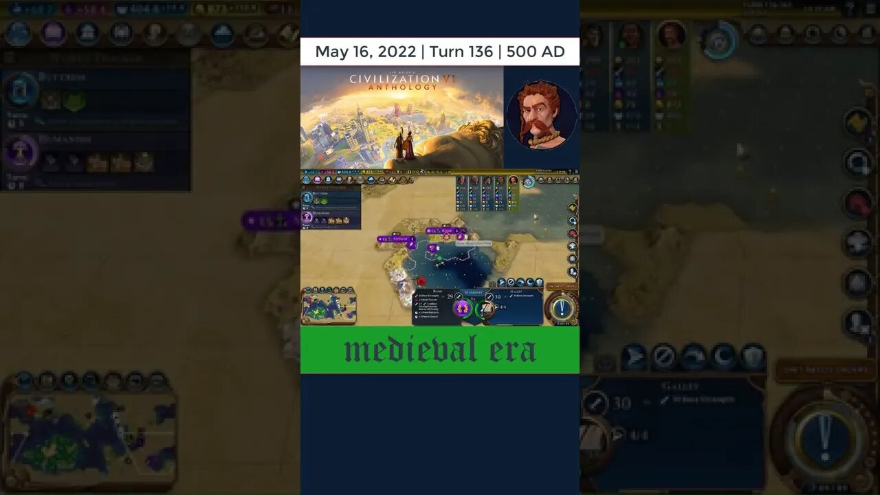 #oneturnadaychallenge #civ6 – Turn 136 - CIRCUMNAVIGATION! #shorts