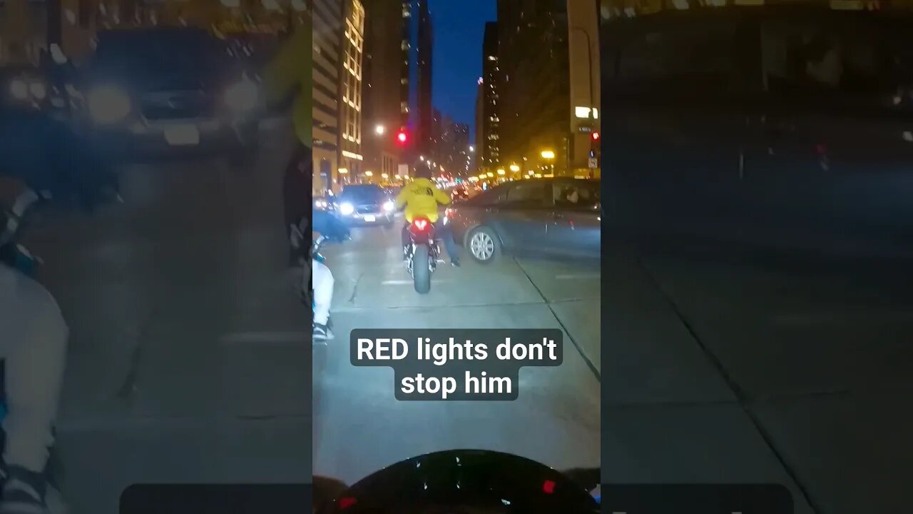 He LOVES Blowing RED lights #bikelife #motovlog