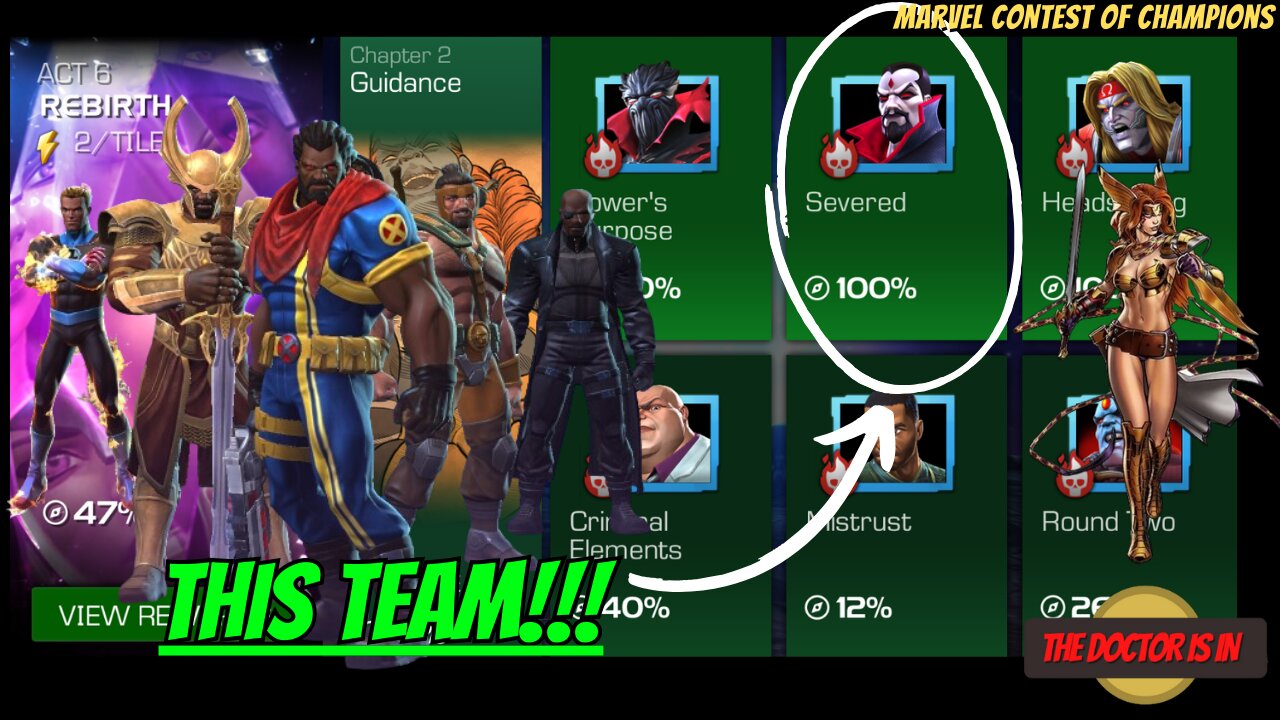 6.2.2 The Best Team for Completion of Act 6 6.2.2 in MCOC