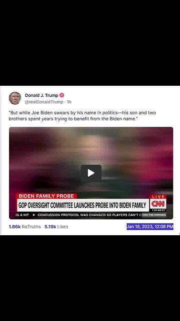 Donald J Trump TS post Jan 18, 2023, 12:08 PM