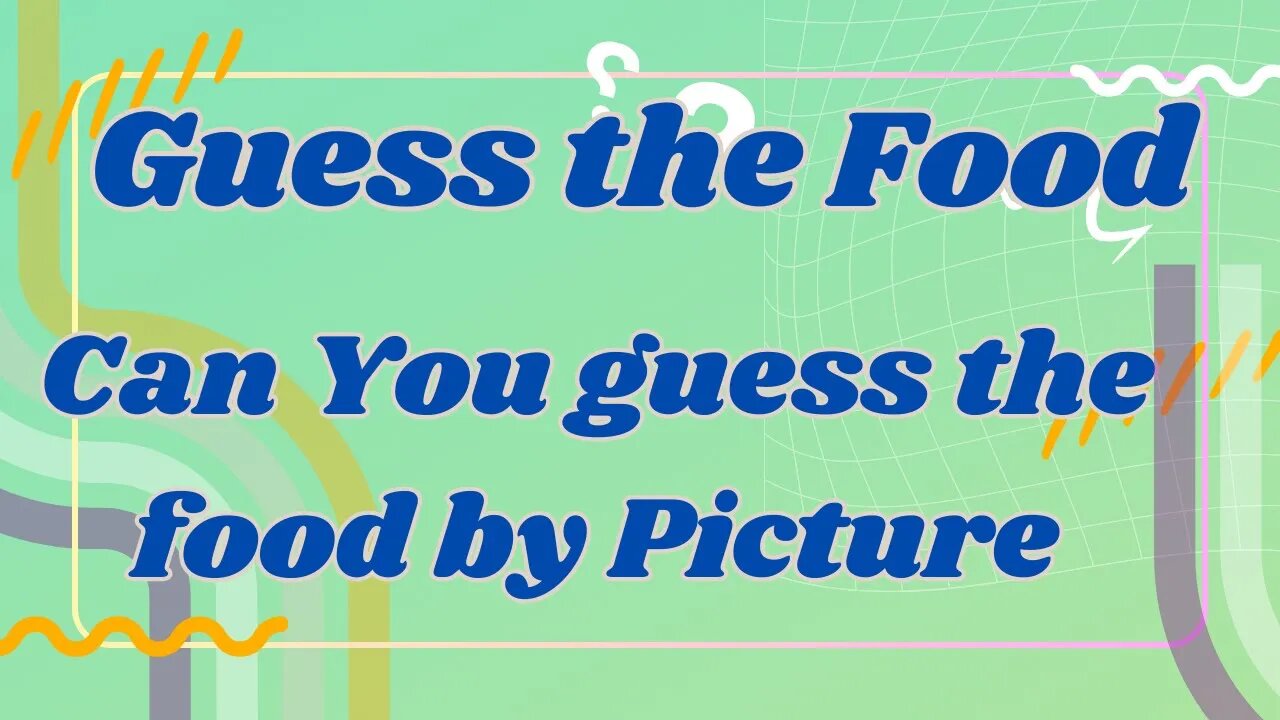 "Guess That Dish: A Mouthwatering Food Quiz Showdown!" ! Fun time !