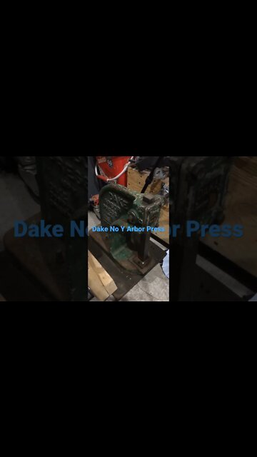 Dake No. Y Arbor Press - Presses from the Sky #shorts