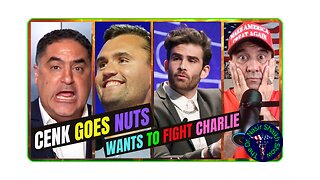 Debate Nearly Turns Into Boxing Match Between Cenk Uygur & Charlie Kirk As Hasan Piker Looks On