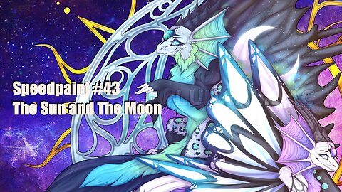 [SAI] Speedpaint #43- The Sun and The Moon