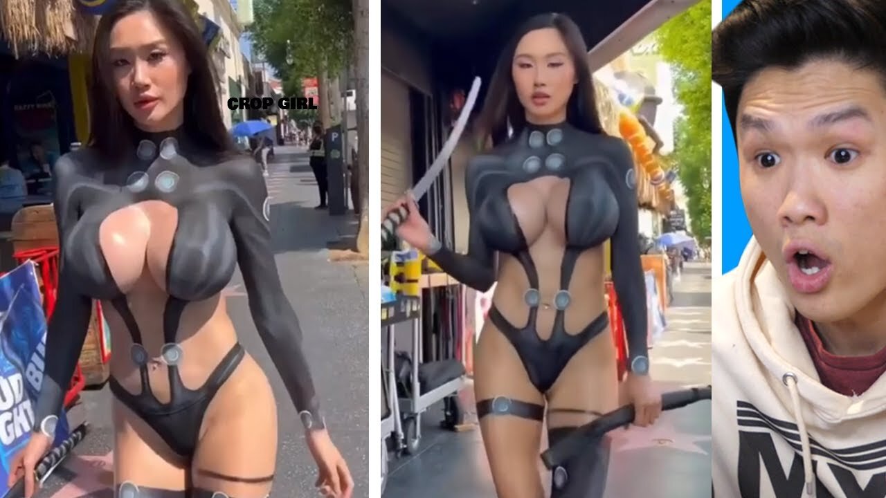 Body paint cosplay is on a different level