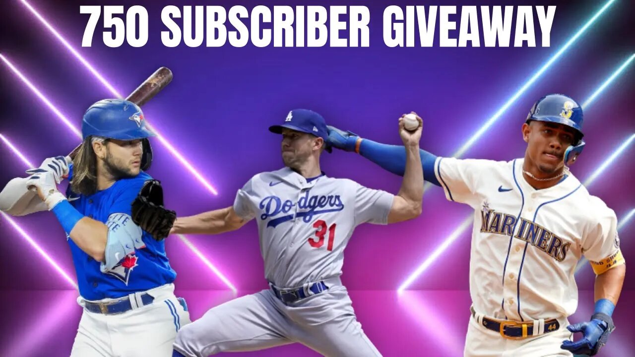 750 SUBSCRIBER BASEBALL CARD GIVEAWAY!