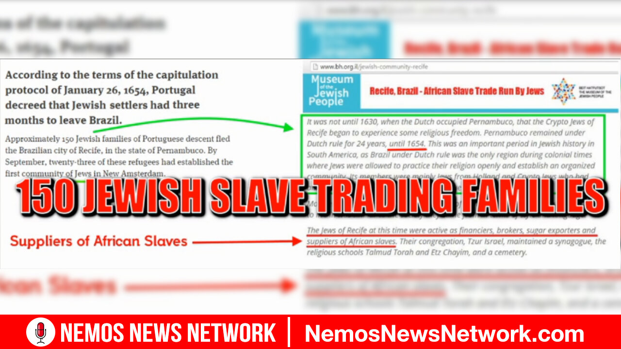 The History of Slavery - Jews Enslaved Mostly Whites.