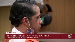 Man sentenced to 15 years in prison for role in Chandler police pursuit, crash