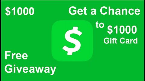 Cash App Giveaway (Win $1000 CashApp )