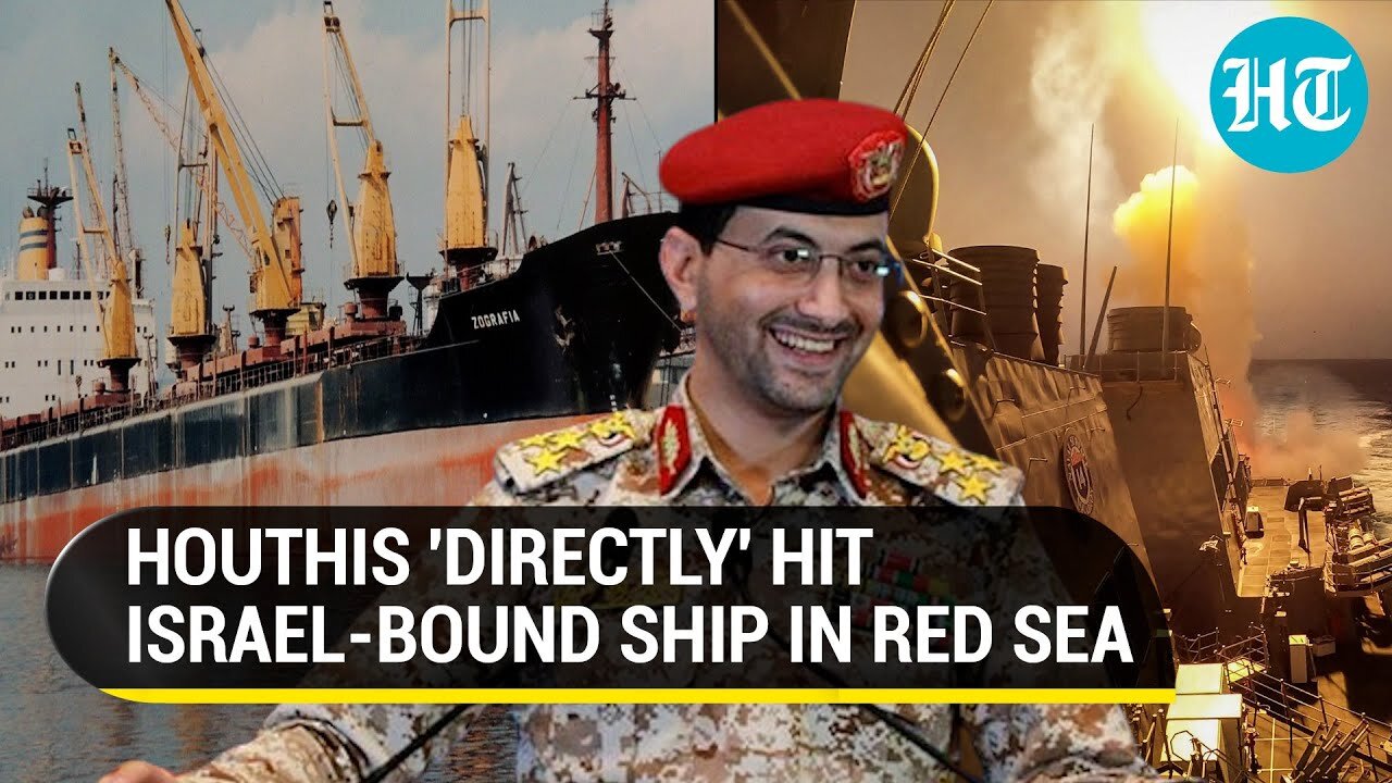 Houthis Flaunt 'Direct Hit' On Israel-bound Ship With Missiles In Red Sea | 'Victory For Palestine'