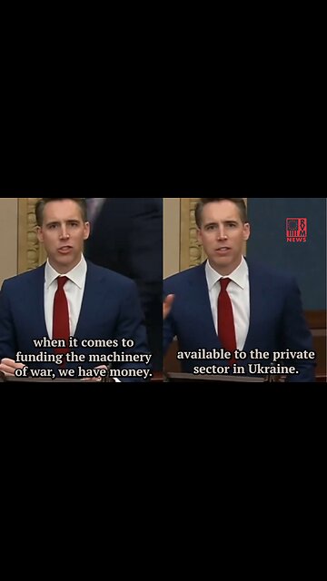 Ukraine Funding Is An Obvious Money Laundering Operation - Josh Hawley