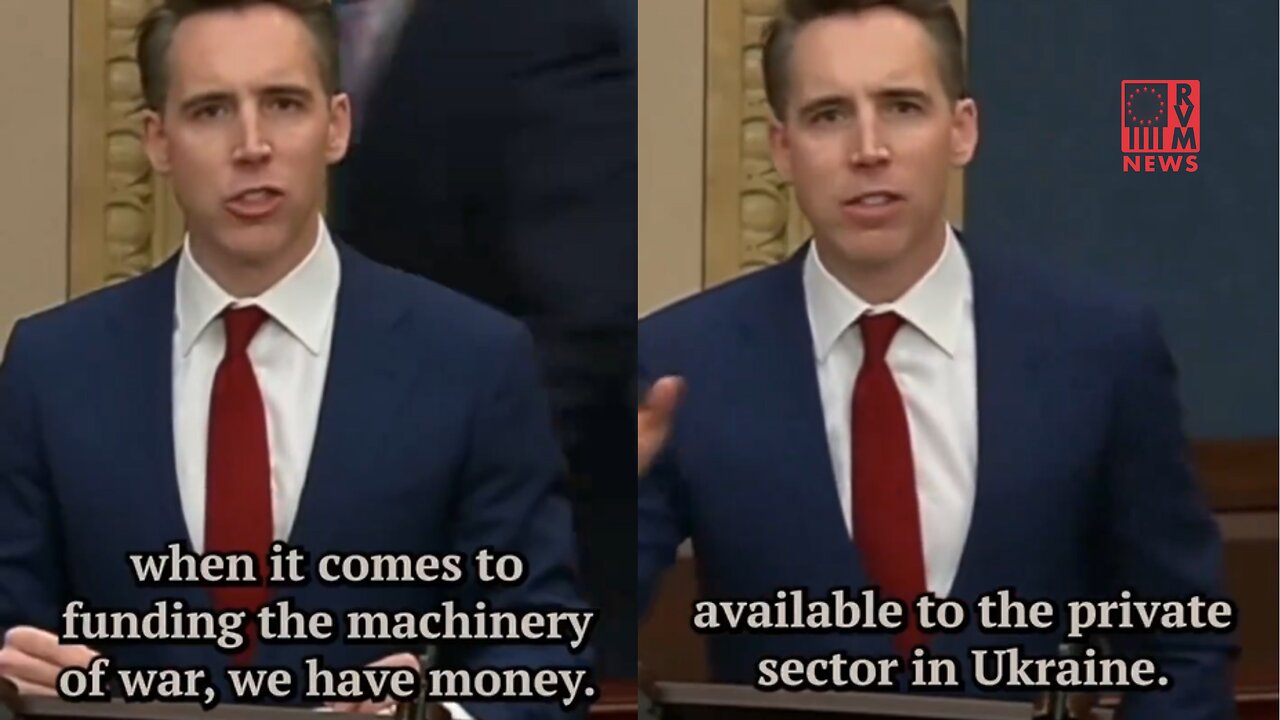 Ukraine Funding Is An Obvious Money Laundering Operation - Josh Hawley