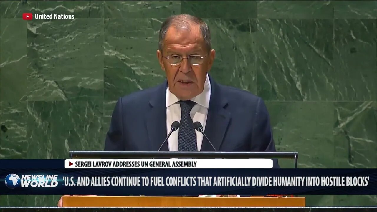 Russian FM Lavrov slams US and allies as "empire of lies" in UN General Assembly speech