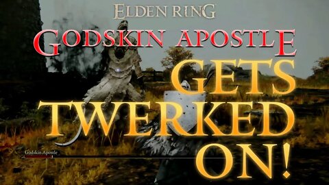 How to Beat Godskin Apostle in Altus Plateau and Twerk On Him | Elden Ring