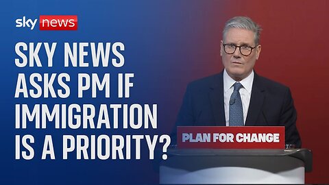 Sky's Beth Rigby asks PM if immigration is a priority - it was not in his six milestones