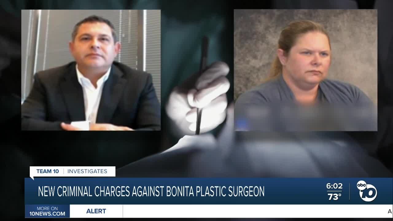 New criminal charges filed against Bonita plastic surgeon