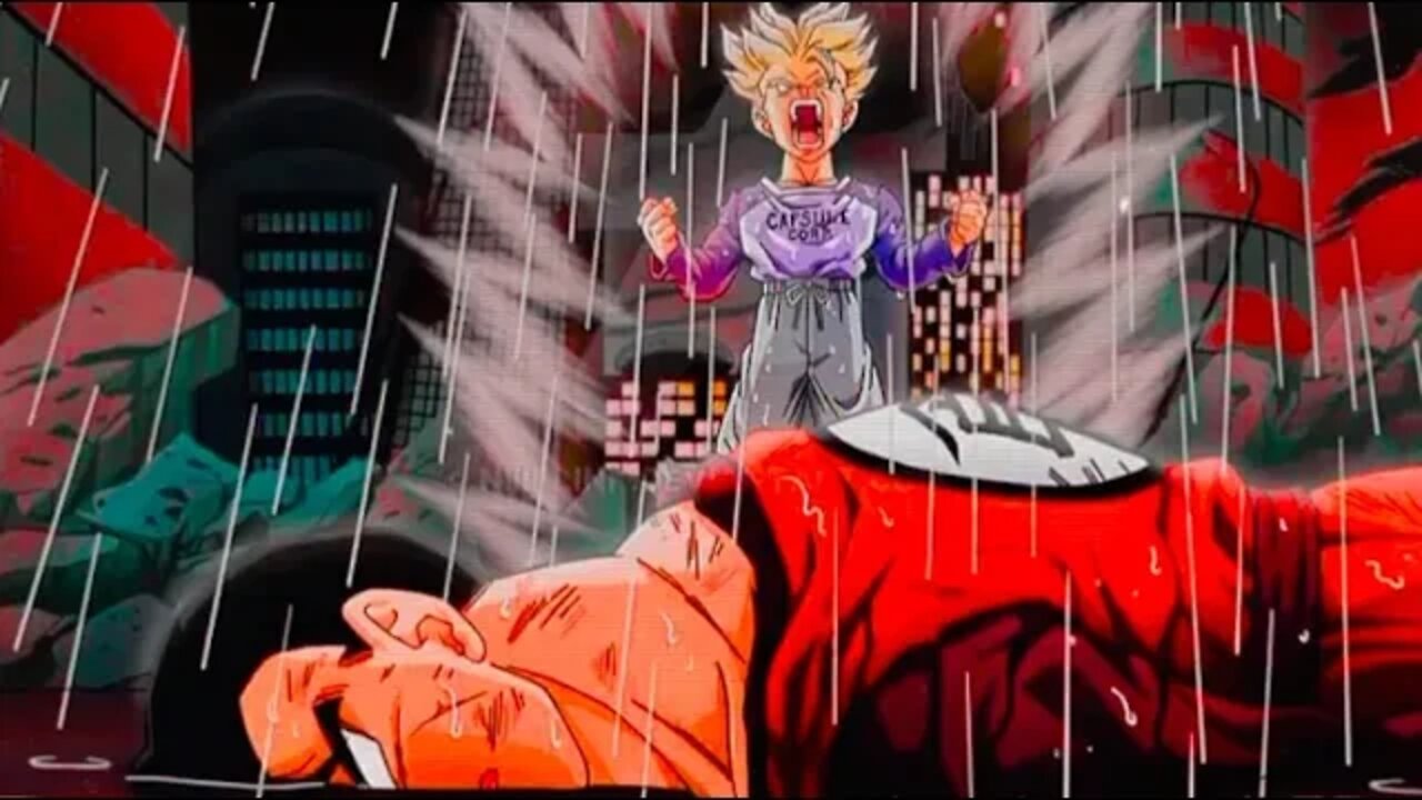 Flashbacks X Close Eyes Hardstyle (DBZ - Future Trunks Turns Super Saiyan for the First Time Remix)