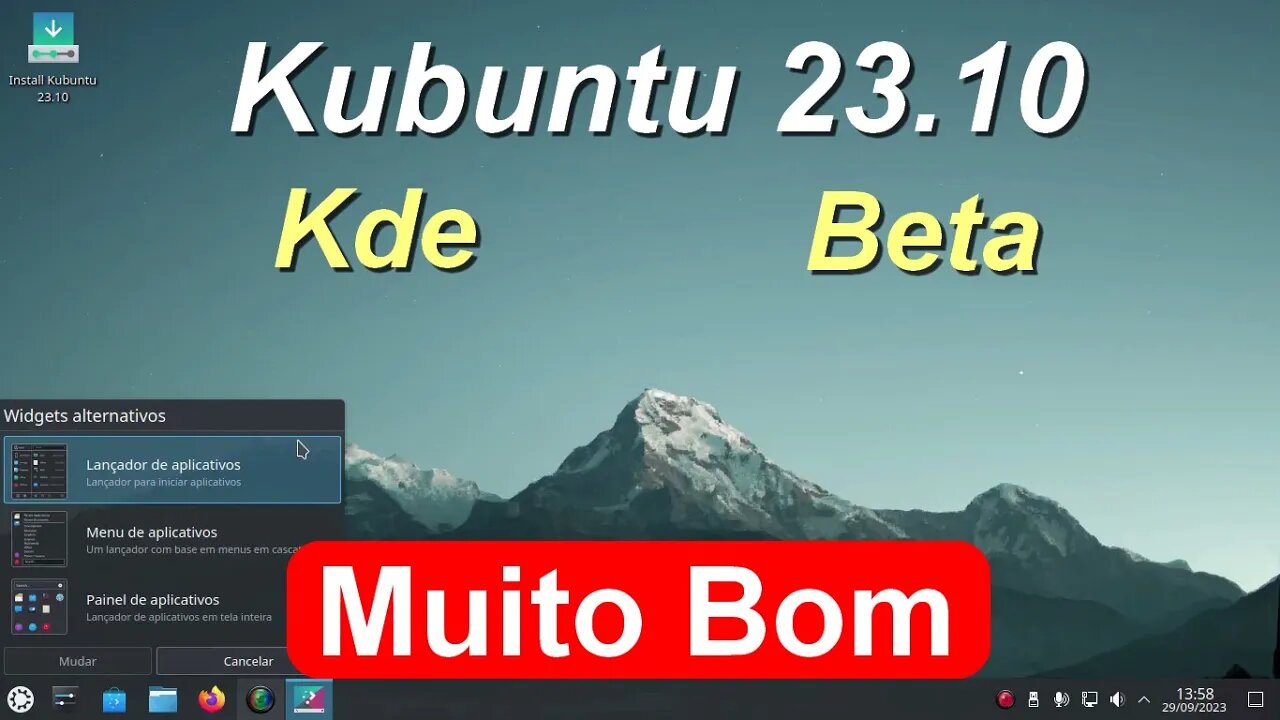 Versão de desenvolvimento: Kubuntu 23.10 Beta. Pré Lançamento de todos os Sabores Oficiais Canonical