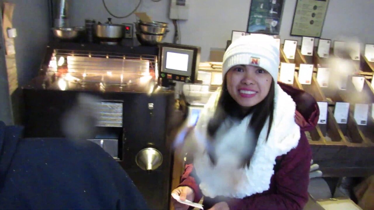 Buying pastries and a coffee break in Tokyo Fil-Am Vacation