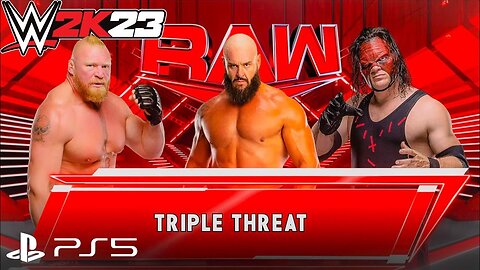 WWE 2K23 - Brock Lesnar vs Braun Strowman vs Kane 🤼‍♂️🤼‍♀️🏆 | PS5 Gameplay [Intense Fight]