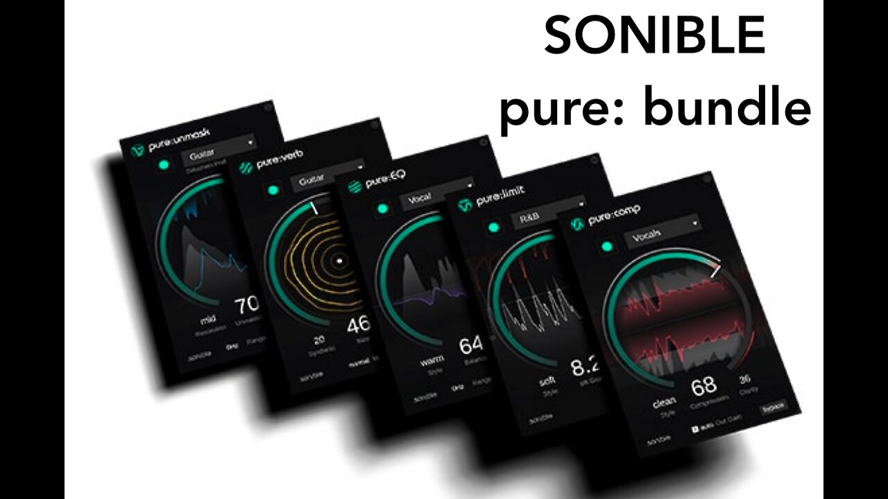 Sonible pure:bundle (Compressor, Equalizer, Reverb, Limiter, and Unmask) // Plugin Peeking