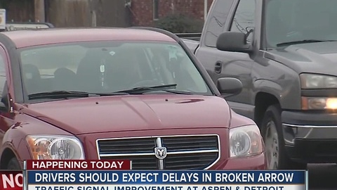 Drivers Should Expect Delays In Broken Arrow