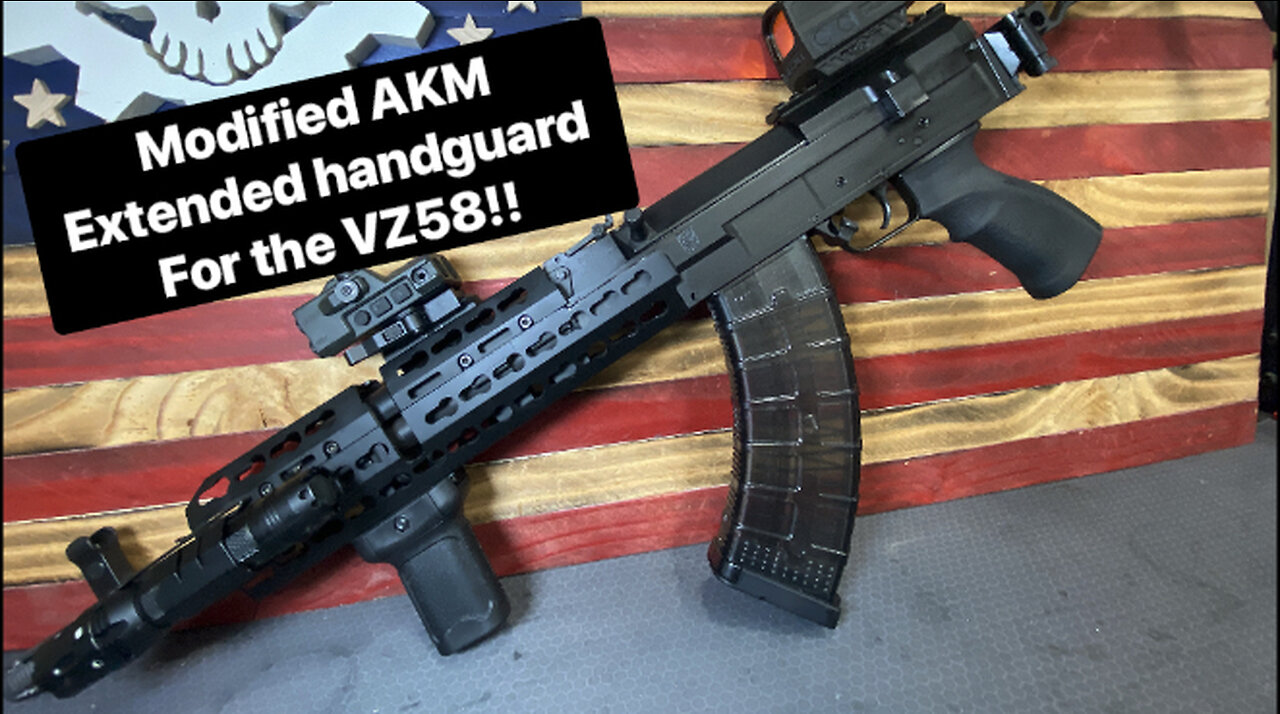 Modifying an extended AK handguard for the VZ58
