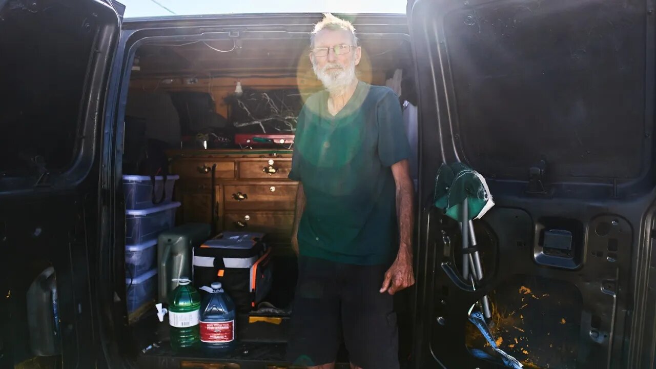 Man lives in van through Cold Canadian Winter in a basic DIY build. Van Tour + Mini documentary.