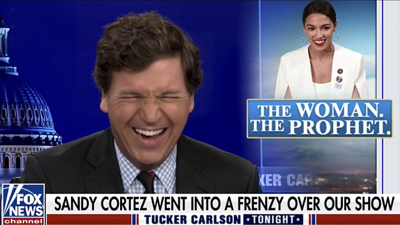 'Tucker Carlson' calls out AOC For Accusing Him Of Harassment. AOC 'Tucker Carlson Tonight'