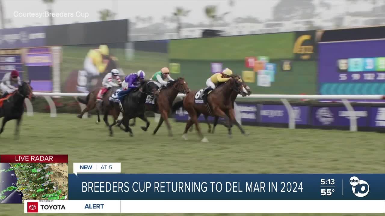 Breeders Cup returns to Del Mar in 2024