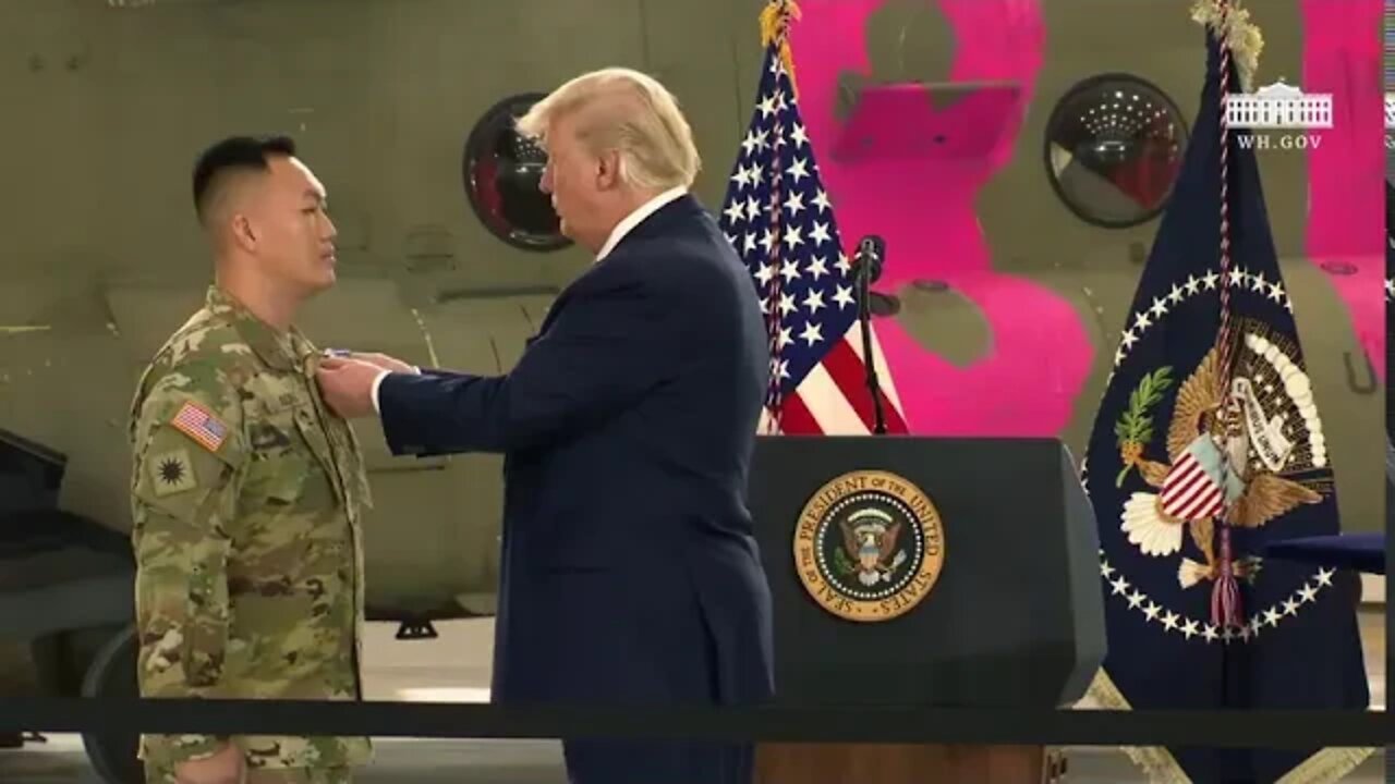 President Trump Delivers Remarks at a Ceremony Recognizing the California National Guard