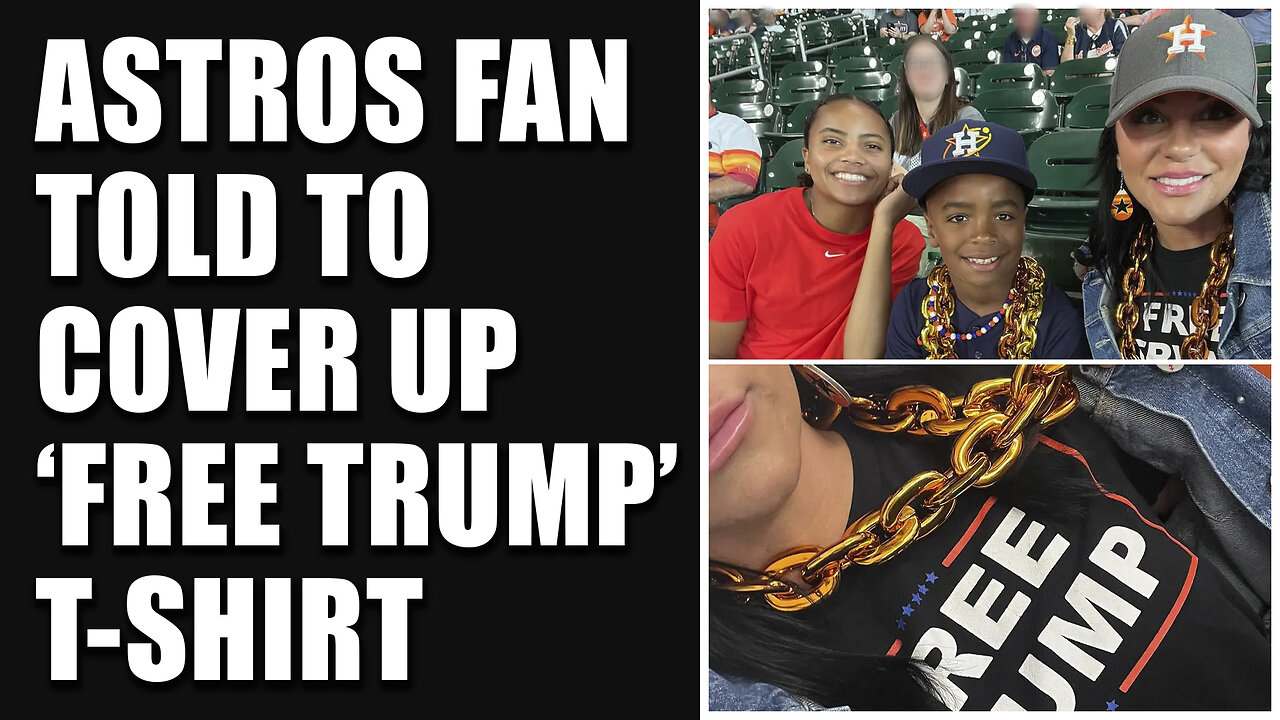 Astros Fan Told to Cover Up Trump Shirt