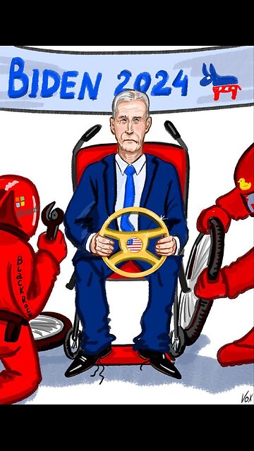 BUG-EYED BIDEN HELD BACK AS HE LUNGES TOWARD WOMAN: