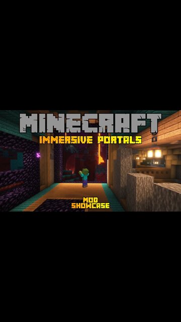 Minecraft: Mod Showcase - Immersive Portals #Shorts