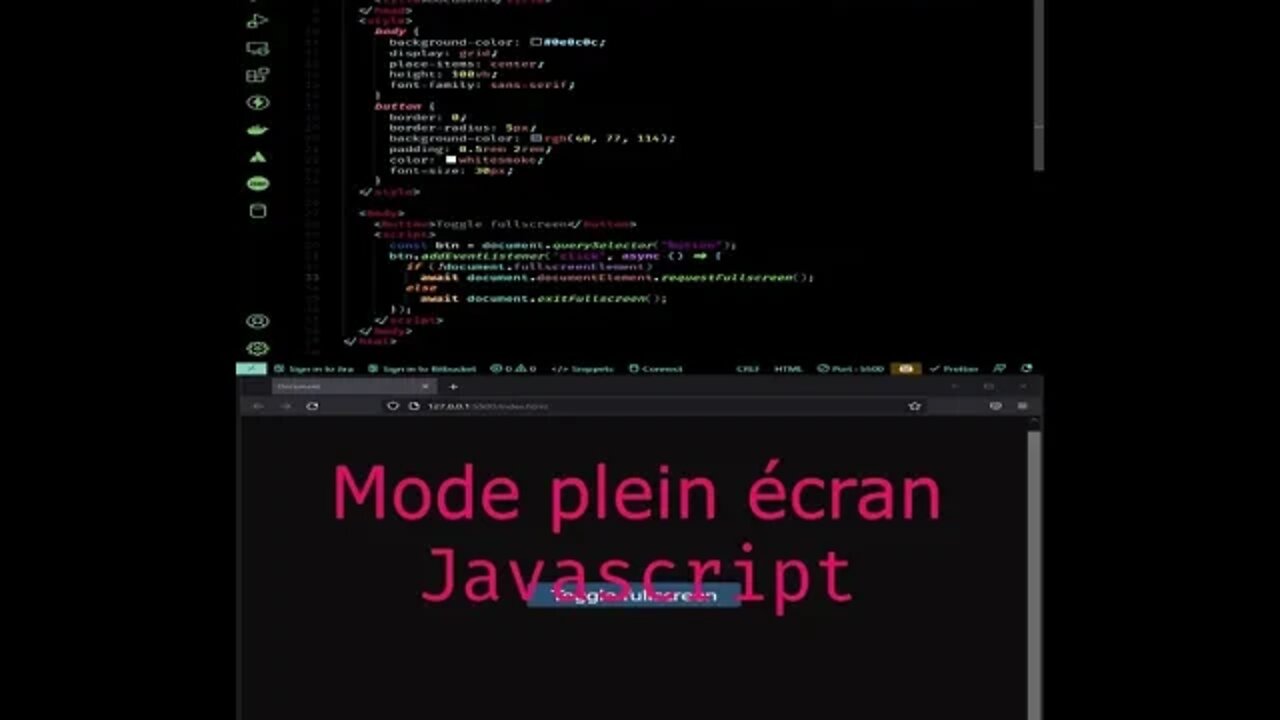 Mode Plein écran Javascript