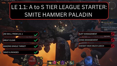 LE PATCH 1.1 : TOP TIER LEAGUE STARTER | SMITE HAMMER PALADIN GUIDE/SHOWCASE