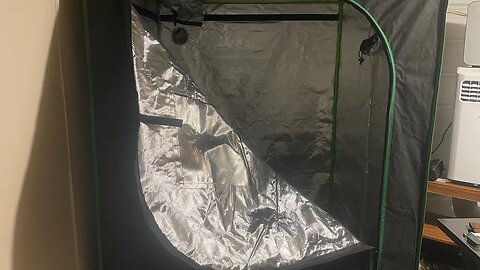 Time laps of setting up grow tent