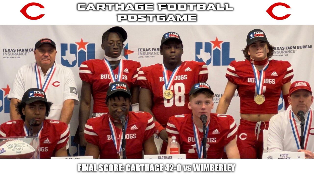 Carthage State Championship Press Conference