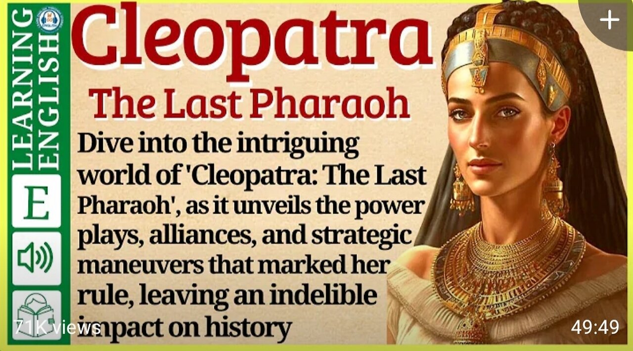 Leran English Through Story ⭐ Level – 3 Cleopatra – Graded Reader | WooEnglish...