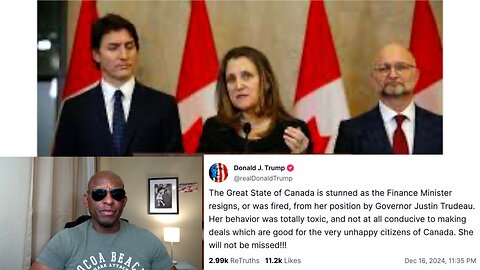 Trump Mocks Canada’s Finance Minister After She Resigns But Trudeau Is The Problem