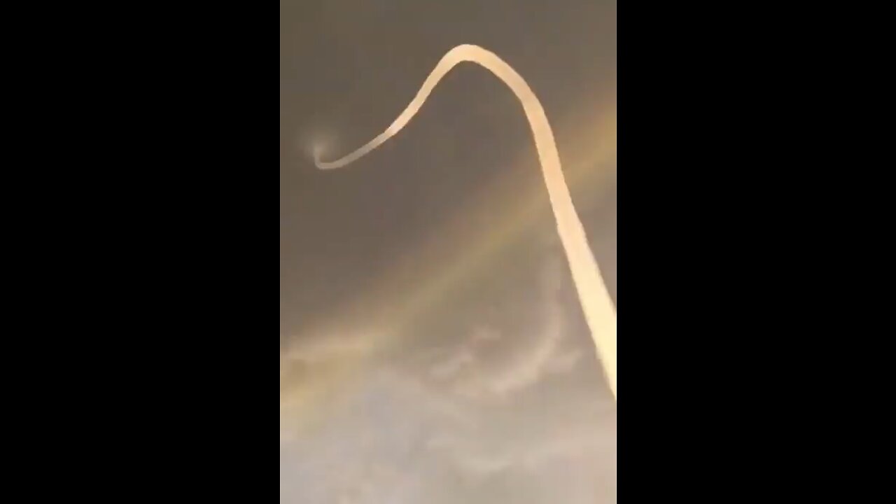 WOW. Rare Waterspout Reaching From The River To The Sky