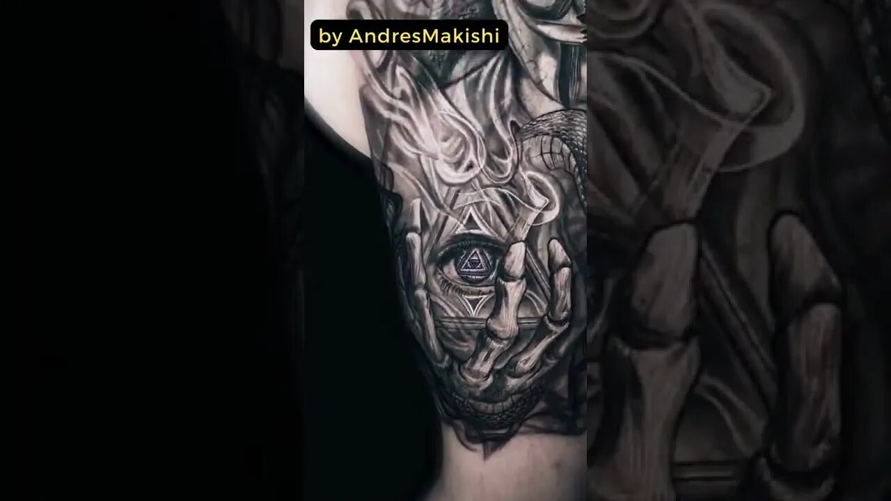 Stunning Work By AndresMakishi #shorts #tattoos #inked #youtubeshorts