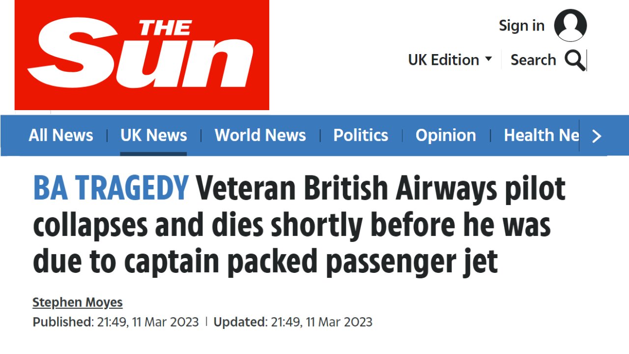 British Airways pilot collapses, dies shortly before he was due to captain a packed passenger jet