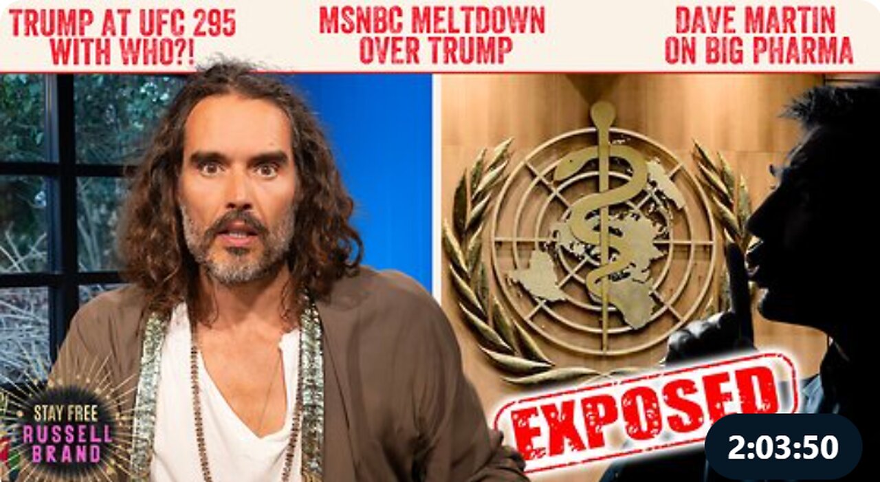 **BOMBSHELL REVELATION** W.H.O Gets Immunity From Committing WHAT?! - Stay Free #244 (13 NOV 2023)