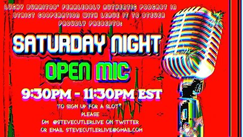 OPEN MIC Saturday night