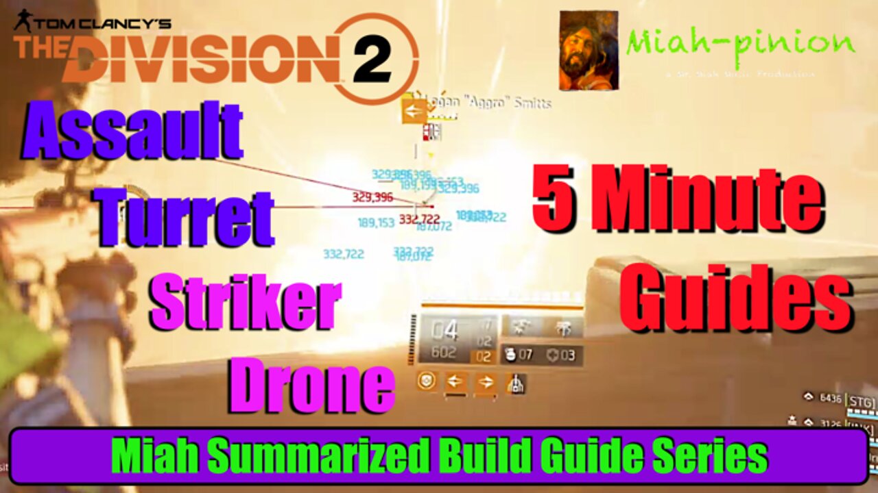 "The A$$Drone" Assault Turret & Striker Drone Build - Miah Summarized Build Guide Series