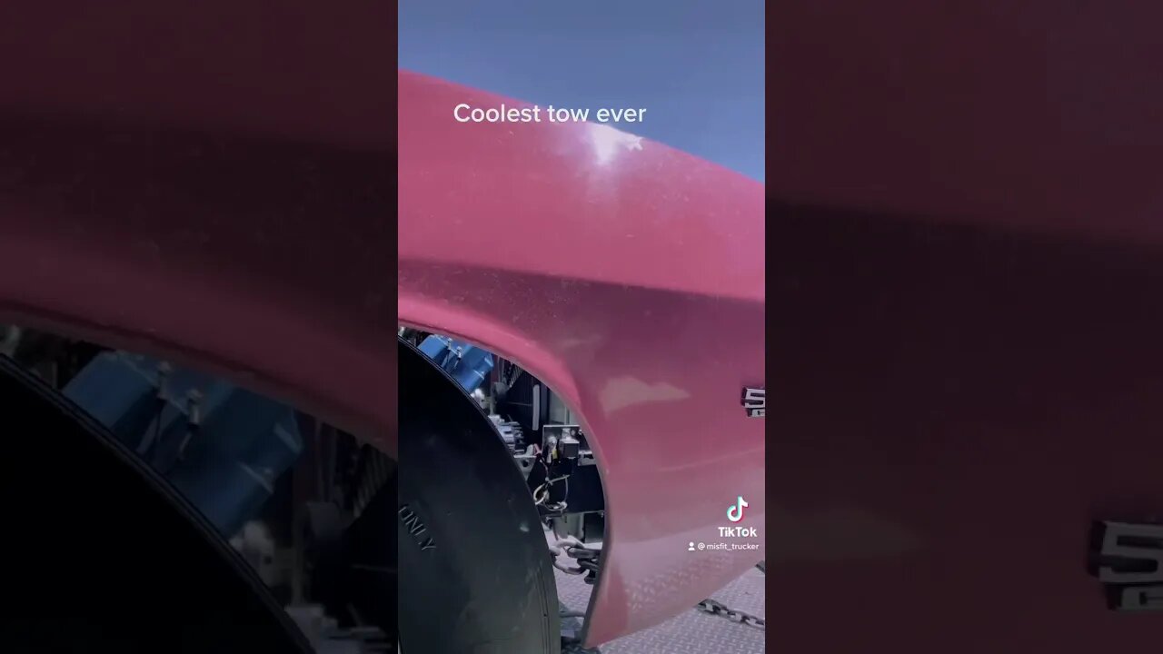 First drag car tow