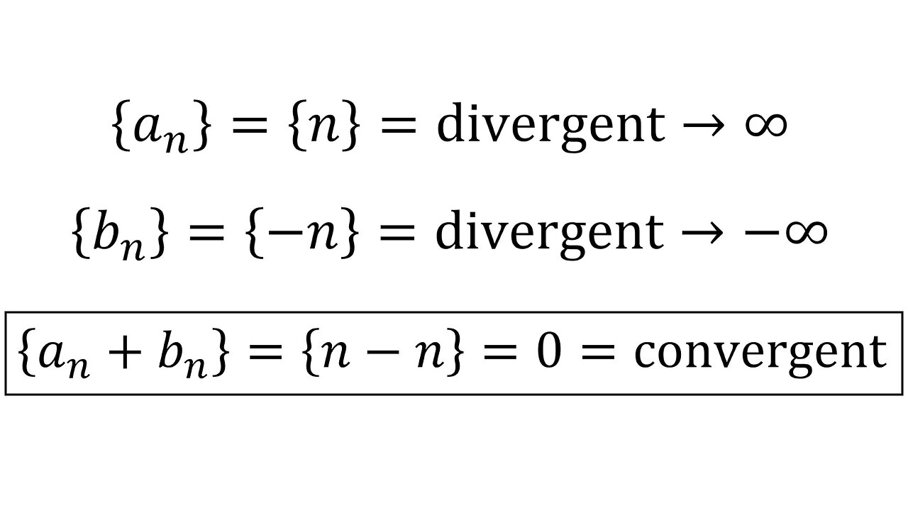 True-False Quiz Question 14: Two Divergent Series Can Form a Convergent Series